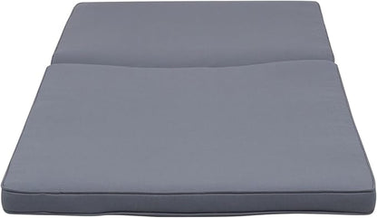 Christopher Knight Home 309785C Shane Chaise Lounge Cushion Outdoor Set of 2 with Removable Cover, 2 Piece Water-Resistant Lounge Chair Cushion 78.75" L x 23.75" W x 1.5" H Dark Grey