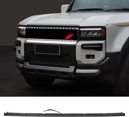 Front Grille lamp Strip Decoration Suitable for 2024 2025 2026 Toyota Land Cruiser 250 1958 Prado LC250 LED Daytime Running lamp 2025 Land Cruiser Accessories (Horizontal Bar Light)