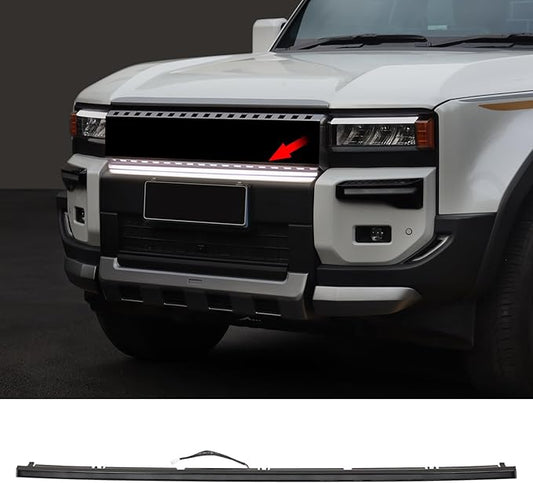 Front Grille lamp Strip Decoration Suitable for 2024 2025 2026 Toyota Land Cruiser 250 1958 Prado LC250 LED Daytime Running lamp 2025 Land Cruiser Accessories (Horizontal Bar Light)