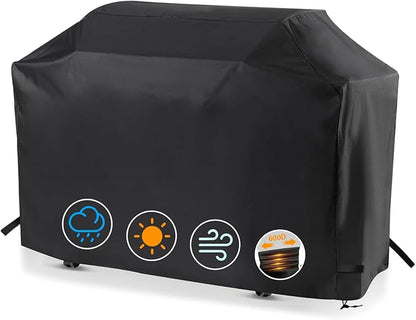 62 Inch Gas Grill Cover for Monument Denali 405&425 Grill, Waterproof 600D | Outdoor Grill Cover Fits Denali 405 & Denali 425 4-Burner and 77352 6-Burner Gas Grills, Wind & Dust Protection