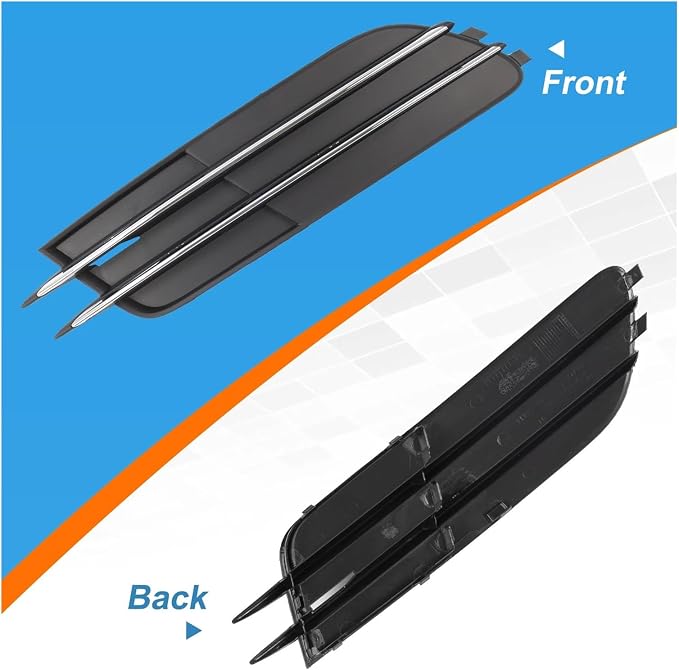 BEUTEE Fog Light Grill Cover Frame Lamp Shade Compatible with A6/A6 Accessories 2012 2013 2014 2015 4G0807681 4G0807682 (Size : Left Driver Side)