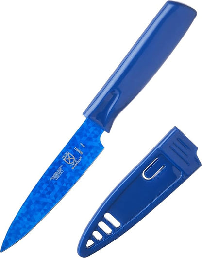 Mercer Culinary Non-Stick Paring Knife, 4 Inch, Blue