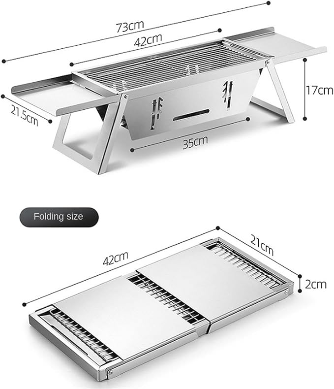 Charcoal Grill Folding Charcoal Grill Portable BBQ Grill Barbecue Grill for Camping Picnic Outdoor BBQ Grill