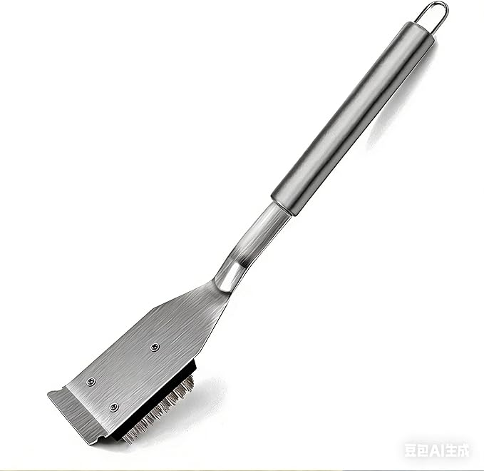 UIN Stainless Steel Grill Brush and Scraper 15.71”Long Handle Grill Cleaner for Outdoor BBQ, Cookout, Gas/Charcoal Grills