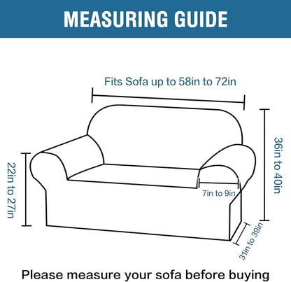 H.VERSAILTEX Stretch Velvet Loveseat Covers for 2 Cushion Couch Covers for Living Room Sofa Covers Slipcovers with Non Slip Straps Bottom, Ultra Thick Comfy Velour (Width 58"-72", Peacock Blue)