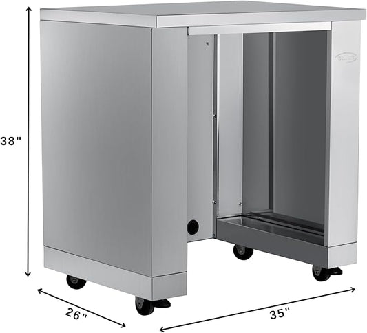 KoolMore KM-OKS-UCRCAB 32 in. Outdoor Cabinet Kitchen for Refrigerator in Stainless-Steel