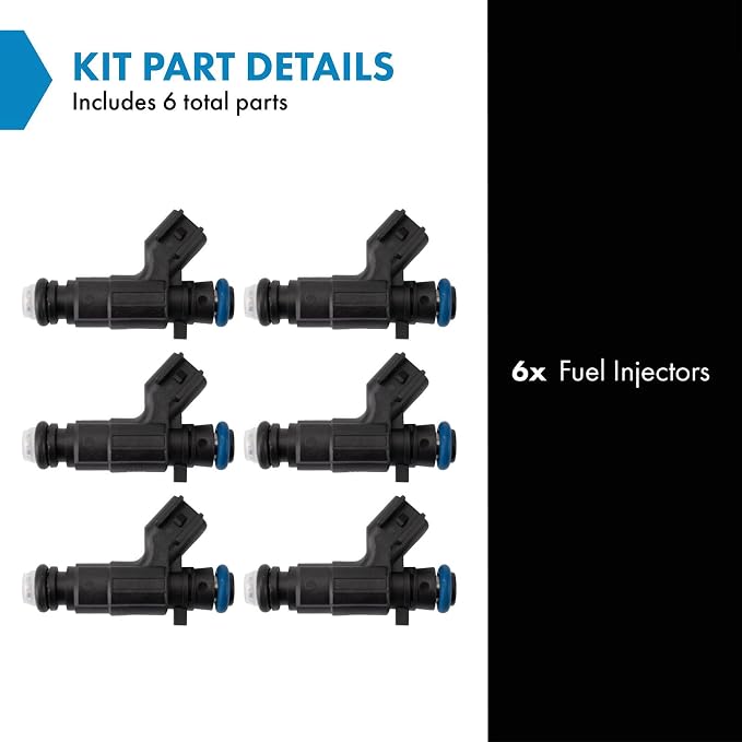 TRQ Fuel Injector Set | For 2005-2008 Buick LaCrosse 2004-2006 Rendezvous Cadillac CTS SRX 2005-2006 STS