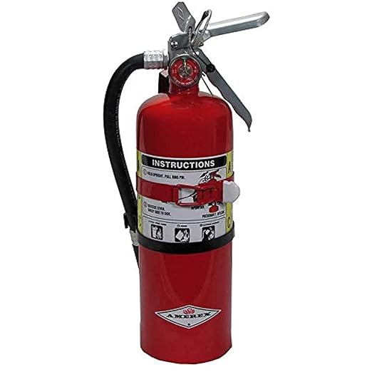 Amerex B500T 5 lbs ABC Dry Chemical Fire Extinguisher with Wall Bracket