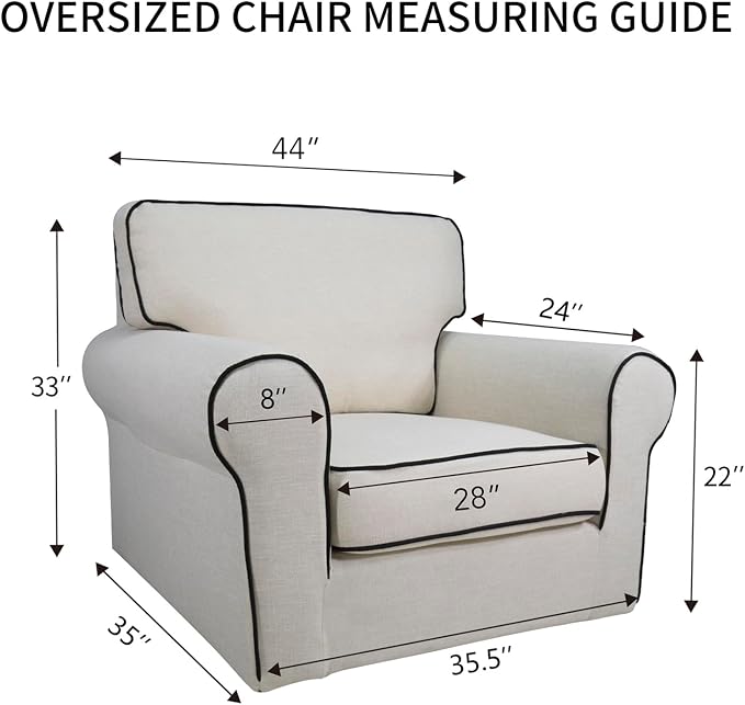 PureFit Super Stretch Sofa Slipcover – Spandex Non Slip Soft Couch Sofa Cover, Washable Furniture Protector with Non Skid Foam and Elastic Bottom for Kids, Pets (Oversized, Greyish Green)