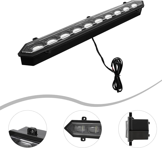 Grille Grill Light Compatible with 2022 2023 Toyota Tundra PRO w/Wiring Center Front LED Grillelamp Assembly Automotive Replcement Kit Grille Lights- DC9-32V, 22W, IP68, 6000K