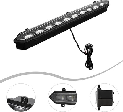 Grille Grill Light Compatible with 2022 2023 Toyota Tundra PRO w/Wiring Center Front LED Grillelamp Assembly Automotive Replcement Kit Grille Lights- DC9-32V, 22W, IP68, 6000K