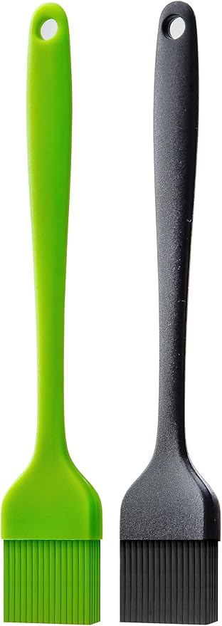 Silicone Basting Pastry Brush for Baking Cooking Bbq Grill Spread Oil Butter Sauce 2 Pack