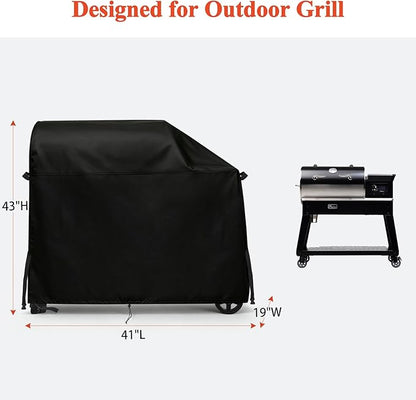 TheElves Outdoor Grill Covers Waterproof Heavy Duty for recteq Patio Legend 400 Pellet Smoker Grill - 41" W x 19" D x 43" H