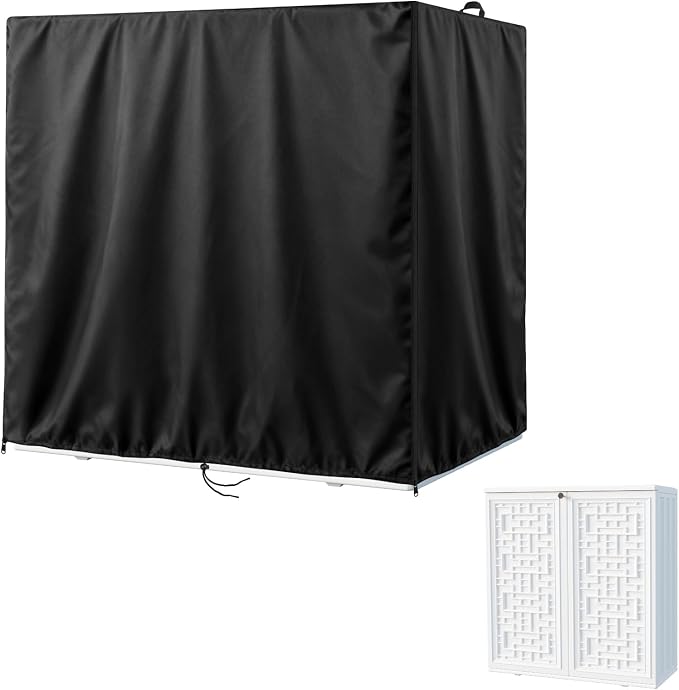 Kasla Outdoor Storage Cabinet Cover, 35"L×15"W×37"H | Heavy-Duty and Waterproof, Fits Storage Shelf, Storage Shed, Deck Box for Kitchen Patio Garden Organization and Storage