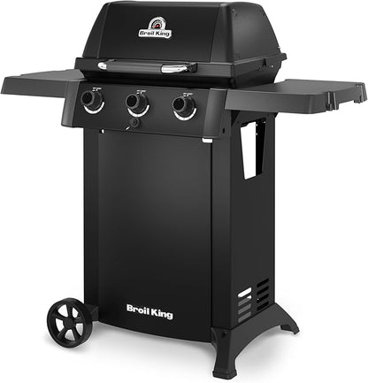 Broil King 814954 Gem 310 Shadow 3-Burner Propane Gas Grill in Black