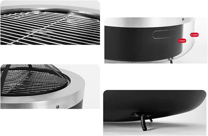 Grill Outdoor Camping Household Barbecue Table Charcoal Stove Courtyard Fire Basin Villa Rack Fireplace Tea BBQ Grill