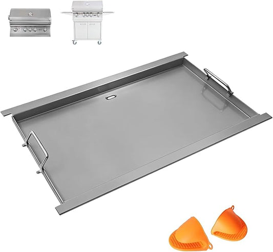 16517 Flat Top Griddle Insert for Bull Grill 4 Burner Angus 41628 47628 41629, Carbon Steel Griddle Plate for Outlaw 30" 26039 26038, for Bull Premium 18248 18249, Lion L75000 Grill Parts