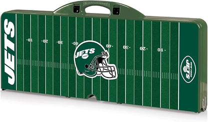 Picnic TIME NFL Football Field Folding Picnic Table, Camping Table, Outdoor Table with Umbrella Hole