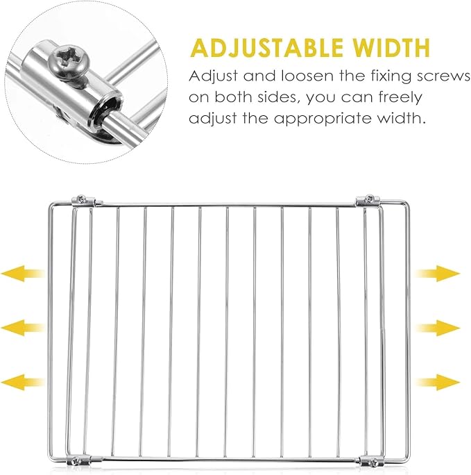 Portable Charcoal Grill Mesh BBQ Grill Grate, Stainless Steel Barbecue Rack Grill Net for Camping BBQ Grills Outdoor Barbecue Grill, Heavy Duty Wire Grilling Topper for Charcoal Grills BBQ,A-1