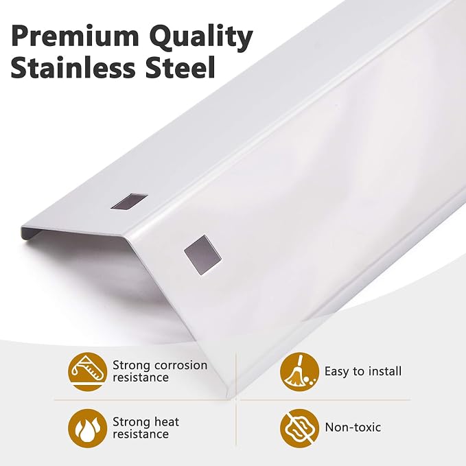 Heat Plates Replacement Parts for Char Griller 5050 5650 3001 E3001 3072 5072 3070 Grills, 3-Pack Stainless Steel Flame Shields for Chargriller 5050 5650 Char Griller 100001 Replacement Part