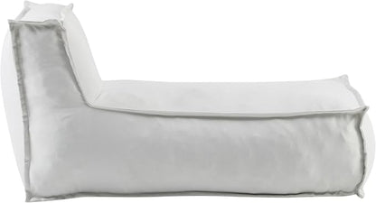 Christopher Knight Home Natty Outdoor Bean Bag Chair Set of 2, Fabric Bean Bag Chair for Adults and Kids, Indoor/Outdoor Sun Lounger, Patio Lounge Chair Set of 2, Light Gray