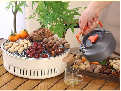 Portable Charcoal Grill for Camping BBQ Grills – Outdoor Barbecue Grill, Compact Camping Grill for Home and Outdoor Use, Lightweight Charcoal Grill BBQ,31.5 * 11Cm-D