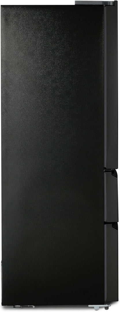 Commercial Cool 18.9 Cu. Ft. French Door Refrigerator, 33 Inch Wide Refrigerator with 2 Bottom Mount Freezer Drawers, Frost Free, LED Lighting, Digital Temperature Control, CCRF1890KB, Black | 33 Inch Wide Refrigerator with 2 Bottom Mount Freezer Drawe...
