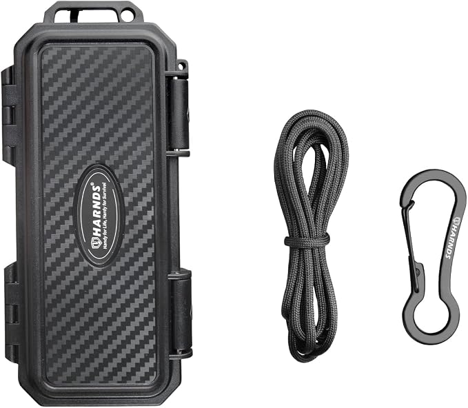 Harnds Waterproof Box Mini Hard Case Small Dry Box Waterproof Storage Case for Outdoor Sports Survival Equipment EDC Tools