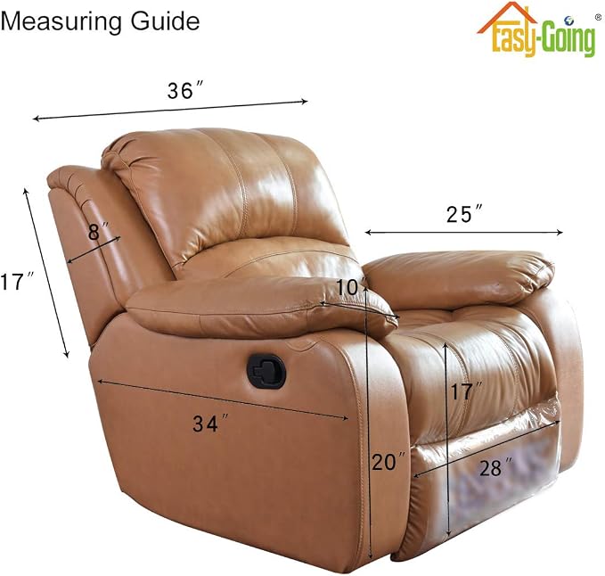 Easy-Going Oversized Recliner Cover Reversible Couch Cover Sofa Cover for Living Room Water Resistant Furniture Protector with Elastic Straps for Pets ('Large Recliner 27-29 in, Chocolate/Beige) | Machine Washable Slipcover For Dogs, Water Resistant Fu...