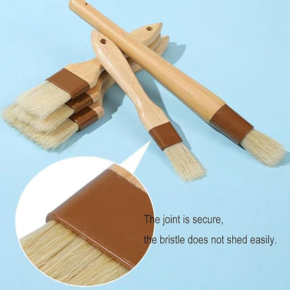 Butter Brush For Baking Basting Brush For Cooking Natural Bristle Basting Brush Food Brush Butter Brush Baster Brush Kitchen Baking Brushes For Barbecue Butter Grill Bbq Baster Kitchen (S/M-2PACK)