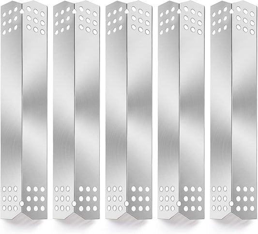 Criditpid Replacement Parts for Nexgrill 720-0882A 720-0896 720-0830H 720-0783E, Grill Master 720-0697 720-0737, Set of 5 Stainless Steel Flame Tamer Parts for Nexgrill 720-0882A 5 Burner Grill