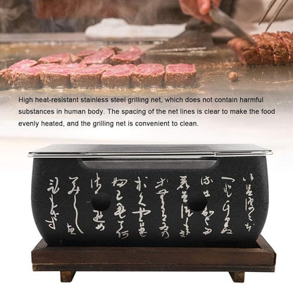 Barbecue Tools, High Temperature and Fire Resistant Material, Japanese Barbecue Grill, Small Stove for Japanese Food, Charcoal Barbecue, Alcohol Stove