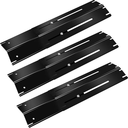 Adjustable Grill Heat Plates Shield 11.75-21 inch for Nexgrill Replacement Parts, Char Broil Grill Replacement Parts, 3 Pcs BBQ Accessories for Dyna Glo Grilling Flavorizer Bar