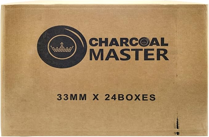 Instant Hookah Coals Light –Incense Instant Coal Disks – Coal Tablets – Charcoal Disks –Set of 100Coal Rolls –33 mm Quick Light Charcoal Briquettes – Natural Coal Disks –Slow Burn and Low Smoke (2400)