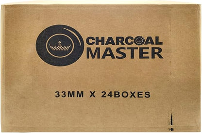 Instant Hookah Coals Light –Incense Instant Coal Disks – Coal Tablets – Charcoal Disks –Set of 100Coal Rolls –33 mm Quick Light Charcoal Briquettes – Natural Coal Disks –Slow Burn and Low Smoke (2400)