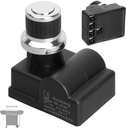 DHL-128-5Q 5-Outlets Grill Igniters for Nexgrill 720-0830H 720-0830X 720-0925P, Pulse Igniter Grill Replacement for Nexgrill 720-0783W 720-0882A 720-0830HM 720-0459 Ignitor Module Push Bottom