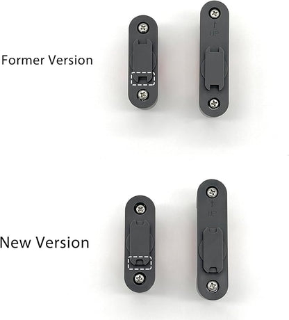 OATISLife Grill Light Mounting Bracket Kit, 1 Round & 1 Square Bracket, Compatible with Grill/Griddle Handles from 1-1.4 Inches in Diameter, Only Fits for OATISLife Grill Light