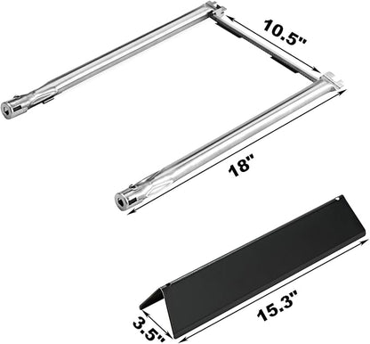 Spirit E-210 7635 Flavorizer Bars 69785 Burner Grill Replacement Parts for Weber Spirit and Spirit II 200 Series E-210 S-210 E-220 S-220 ii E-210 II S-210 II E-220 II S-220 Spirit 2 GS4 Grill Parts