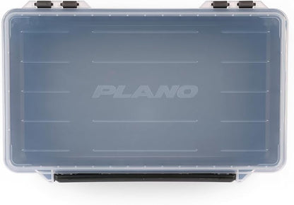 Plano StowAway 3700 Deep Open Stow Tackle Box, with Corrosion-Preventive Rustricor, Single Latch Design, Transparent DuraView Lid, Stackable Storage for Fishing Bait, Lures and Gear