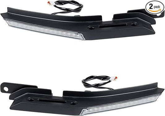 Astra Depot Bronco Accessories 2025, Bronco Light Bar Grille Hood Light 6000k Xenon White DRL & Amber LED Turn Signals Sequential 32W Compatible with 2021-2025 Ford Bronco 2DR 4DR