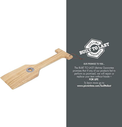 PICNIC TIME Disney Nightmare Before Christmas Jack Skellington Hardwood BBQ Grill Scraper with Bottle Opener, Bristle Free Wooden Grill Cleaning Tool with Hanging Loop, (Natural Wood)