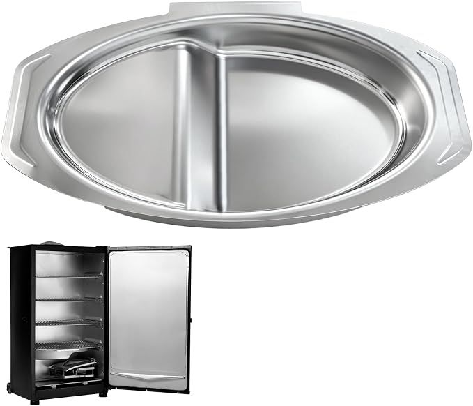 9007180374 Water Bowl Replacement Parts for Masterbuilt 40-inch Digital Electric Smoker, Large Water Pan for Masterbuilt Smoker MB20071619, MB20071719, MB20071819, MB20072618, MB20072718, MB20072918