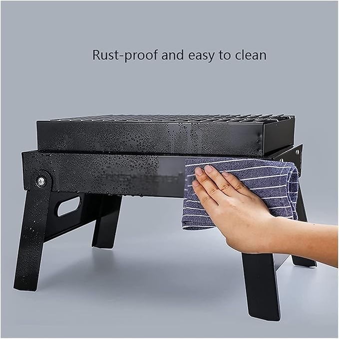 Barbecue Charcoal Grill BBQ Charcoal Grill, Folding Portable Lightweight Barbecue Grill Tools for Outdoor Cooking Camping Picnic Charcoal BBQ Grill