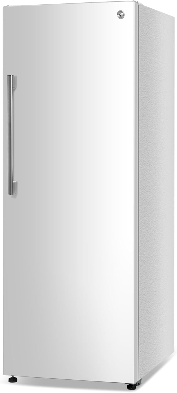 Commercial Cool 11.1 Cu. Ft. Convertible Freezer Refrigerator, Upright Fridge with Glass Shelves, Reversible Door, ENERGY STAR rated, Auto Defrost, CCUC1110GW, White | Upright Fridge with Glass Shelves, Reversible Door, ENERGY STAR rated, Auto Defrost,...