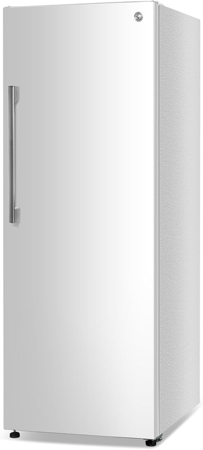 Commercial Cool 11.1 Cu. Ft. Convertible Freezer Refrigerator, Upright Fridge with Glass Shelves, Reversible Door, ENERGY STAR rated, Auto Defrost, CCUC1110GW, White | Upright Fridge with Glass Shelves, Reversible Door, ENERGY STAR rated, Auto Defrost,...