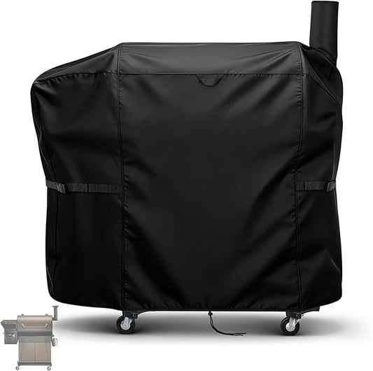 Charcoal Grills Cover for Z Grills 700D6 Pellet Grill, Waterproof Outdoor Grill Cover BBQ Grill Cover Barbeque Grill Cover (Cover Only) - 48" L×22" W×48" H, Black