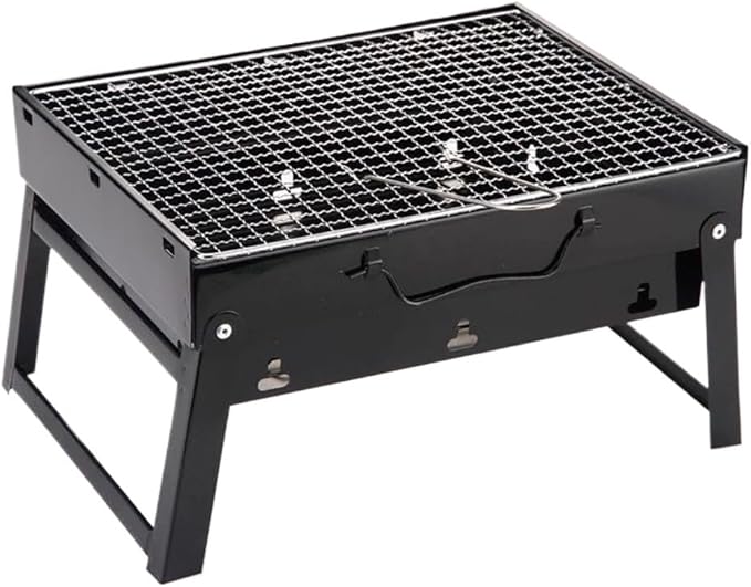 Portable Charcoal Grill for Camping BBQ, Outdoor Barbecue Grill with Foldable Design, Thickened Tripod, Easy Carry & Stable Support for Charcoal Grills BBQ,A-1