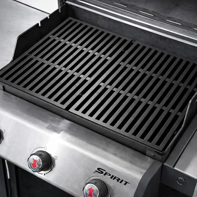 17.5"x11.9" Porcelain-Enameled Cast Iron Grill Grates - Replacement for Weber 7638/7639 | Fits Spirit 300/ Spirit II 300, E/S-310/320/330, Genesis Silver/Gold B/C, 1000-3500