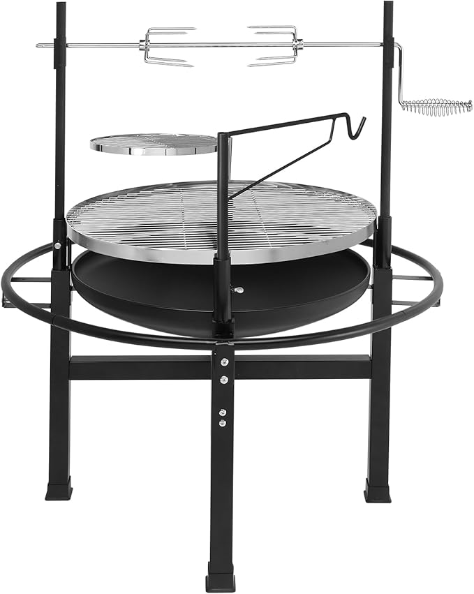 33 inch Portable Charcoal Grill,Barbecue Grill with 3 Levels for Flame Control,Small Charcoal Grill for Backyard, Camping