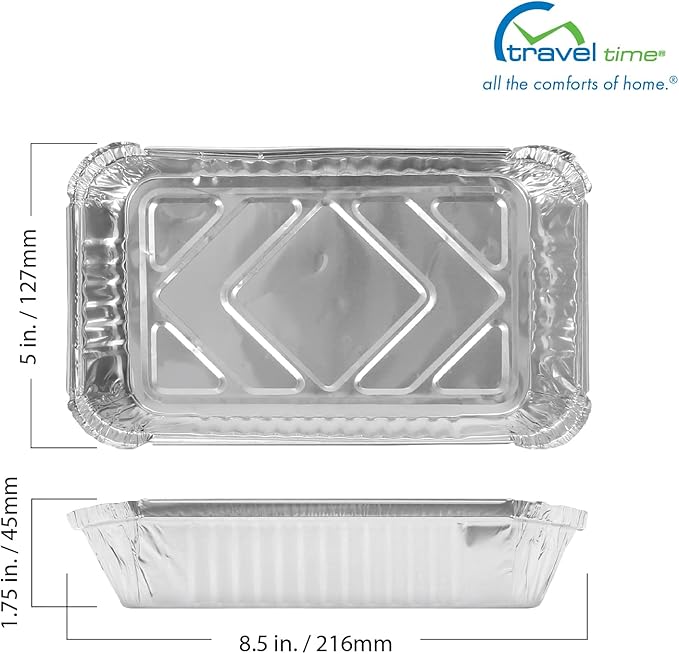 TRAVEL TIME 12V Portable Stove with 5-Pans & Lids, 150w – Universal for Most Vehicles, Mini Microwave Food Warmer for Car, Truck, Travel, Work Cooking